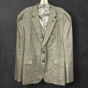 Joseph Abboud JOE Nova Tides Linen Blend Slim-Fit Blazer Sage Single-Breast 44R